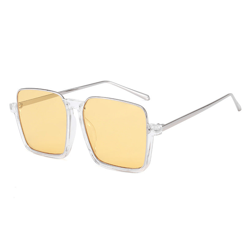 Women's square sunglasses with transparent frame and polarized lenses Stornfield