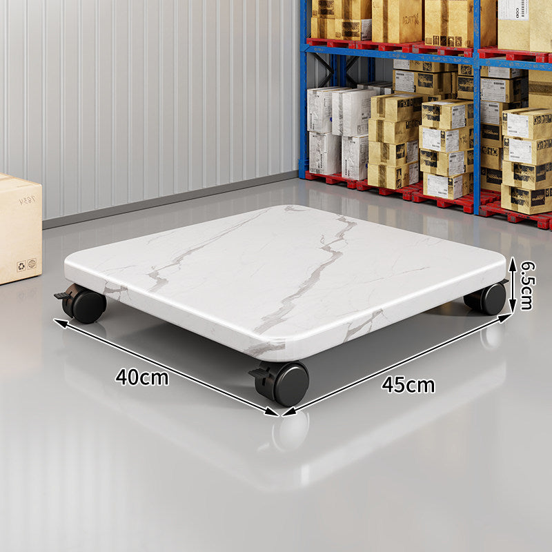 Low-Profile Rolling Plant & Furniture Base with Locking Swivel Casters