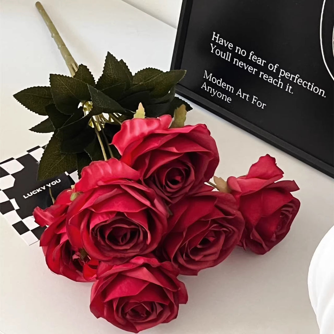Decorative Faux Rose Bouquet