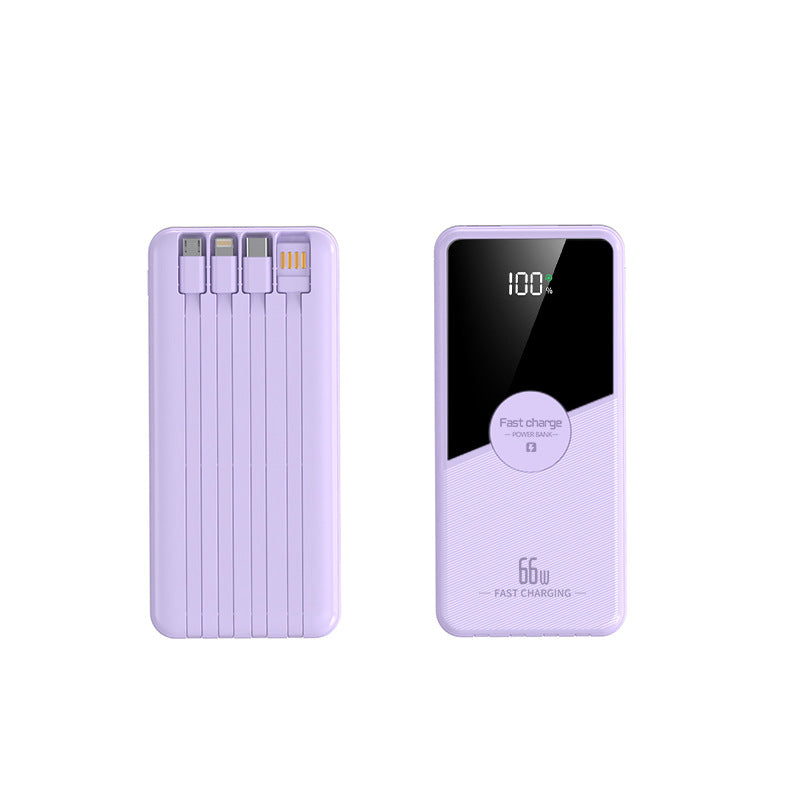 Portable power bank with integrated cables and fast charging function Stornfield