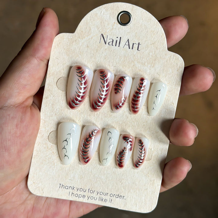 Elegant Decorative Press-On Nail Set Stornfield