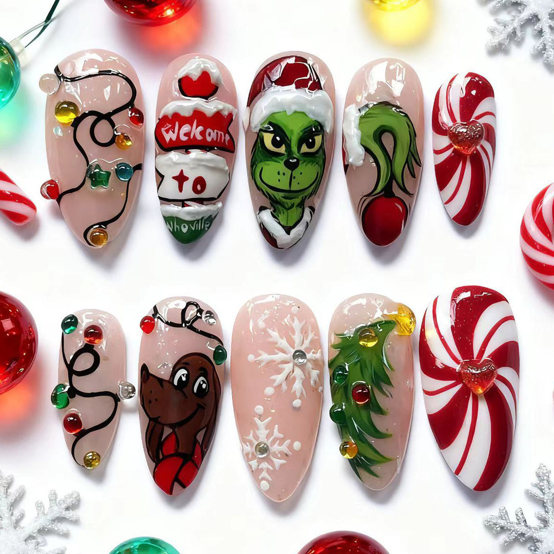 Themed Press-On Nail Art Set
