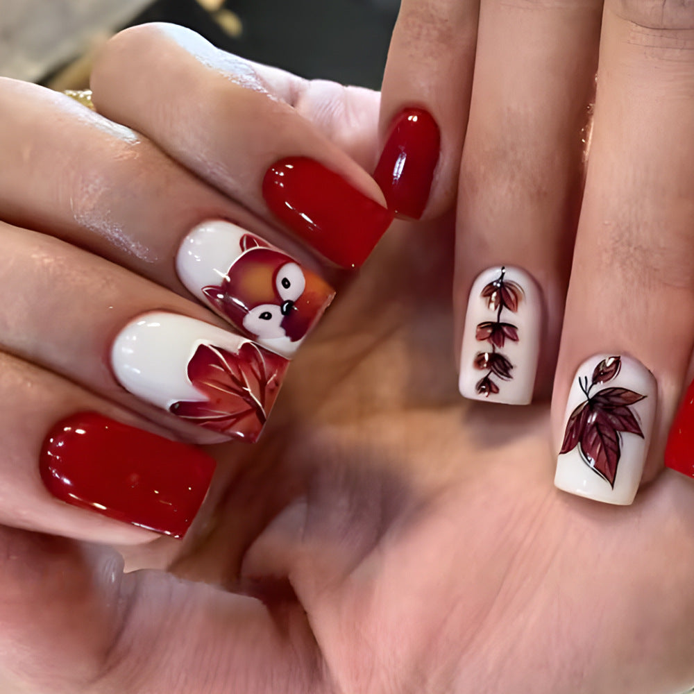 Creative Forest-Themed Nail Art Set Stornfield