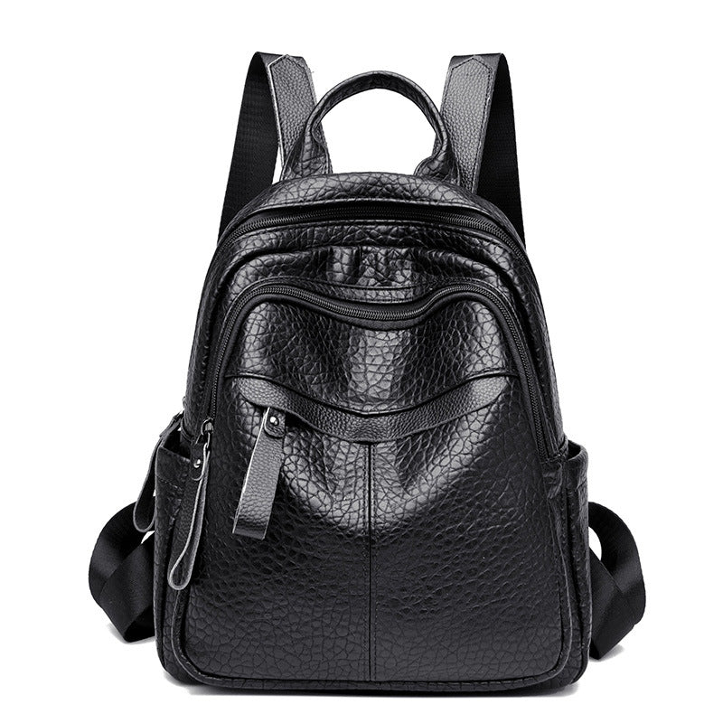 Multi-Compartment Textured Backpack Stornfield