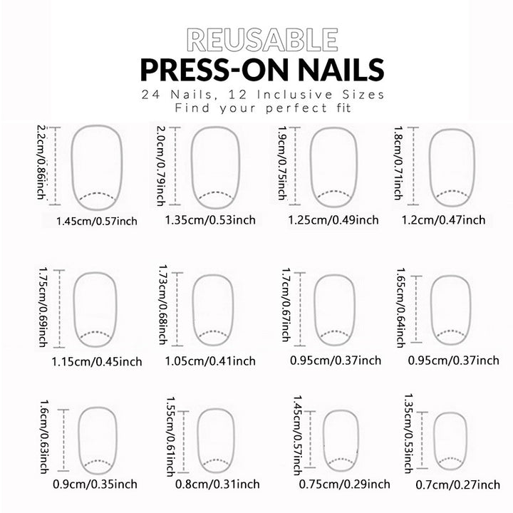 Glossy Almond-Shaped Press-On Nail Extensions Stornfield