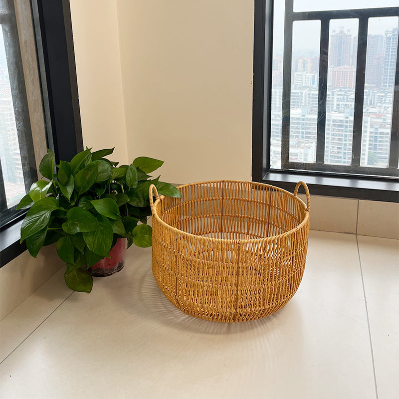 Women Round Braided Laundry Basket Stornfield