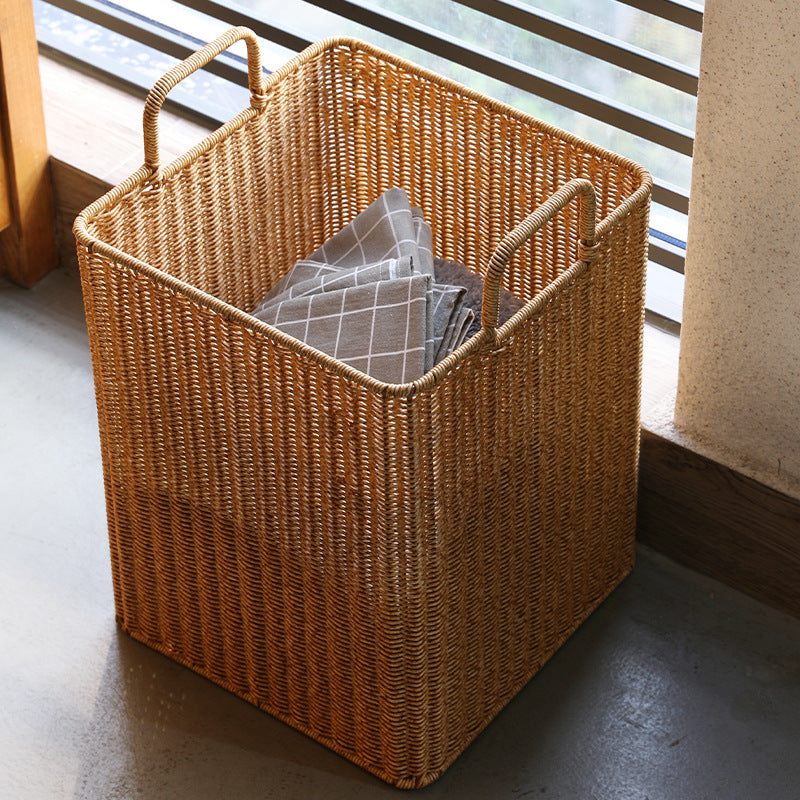 Handwoven Storage Bin with Sturdy Handles Stornfield