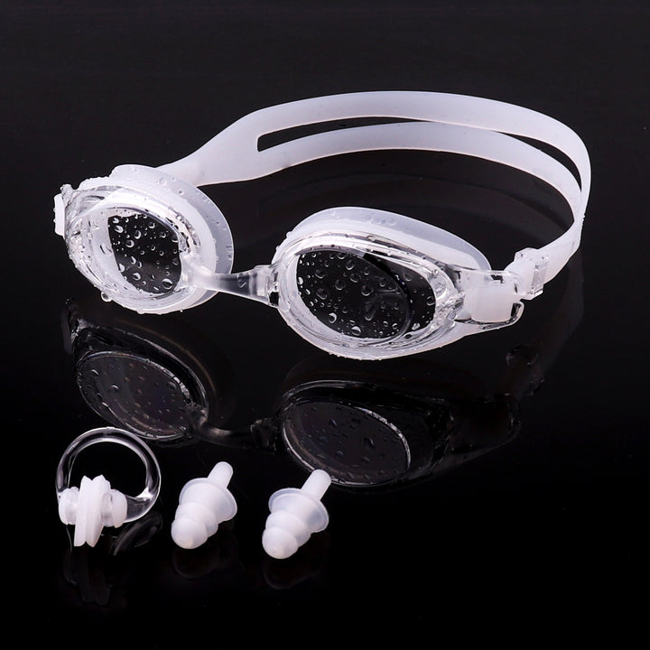 Swimming goggles with integrated ear protection and anti-fog Stornfield