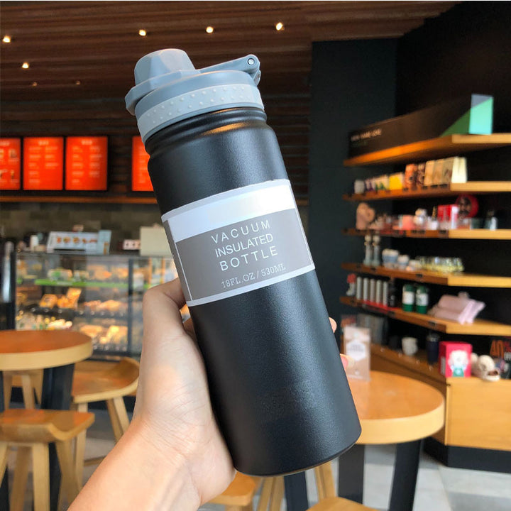 Women's insulated drinking bottle with integrated silicone drinking lid Stornfield