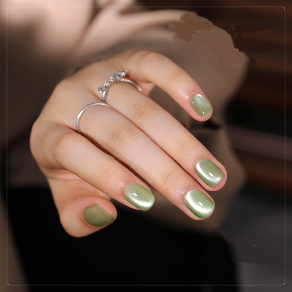 Stylish artificial nails with elegant high-gloss finish Stornfield