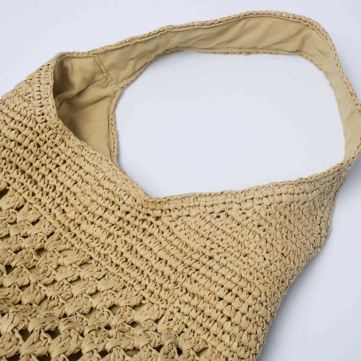 Hand-knotted structure shopping bag Stornfield