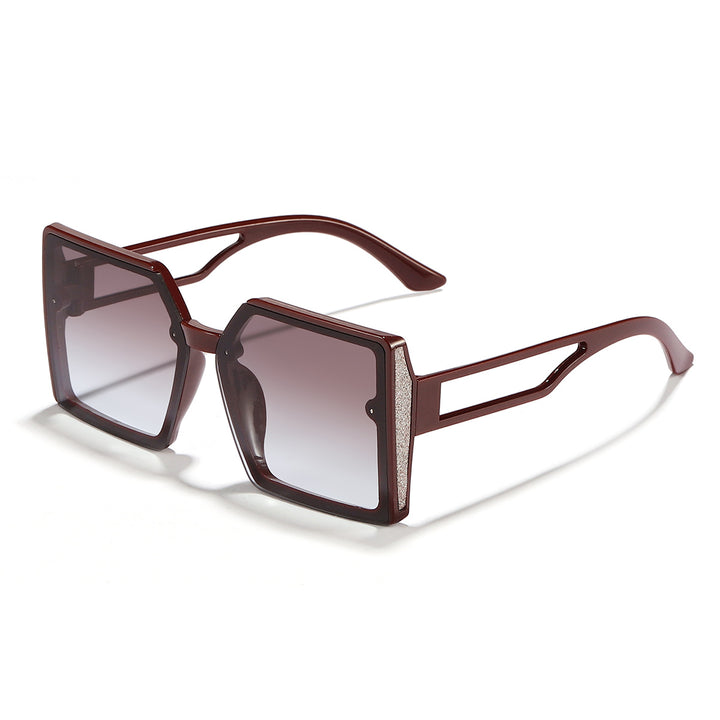 Women's sunglasses with unique square frame and sparkling accent Stornfield