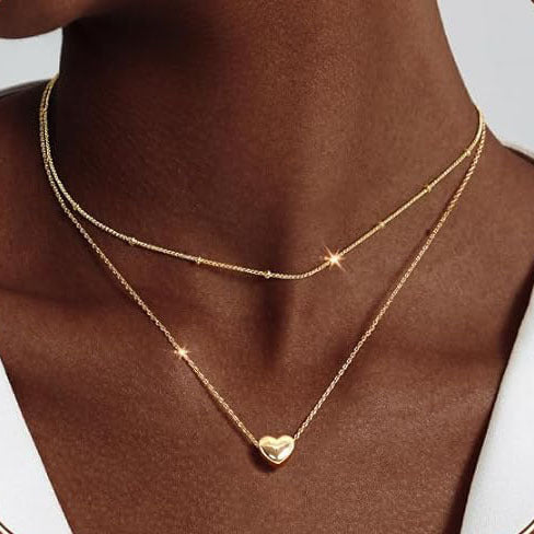 Heart Pendant Layered Necklace Stornfield