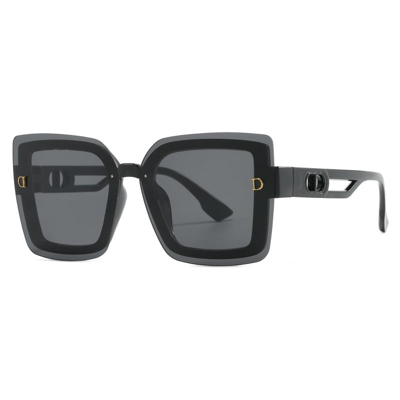 Ladies fashionable oversized sunglasses in geometric design Stornfield