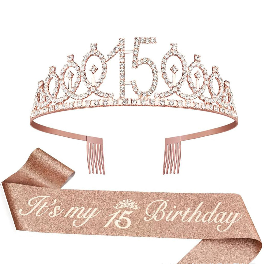Ladies Crystal Princess Crown with 30 & Fabulous lettering Stornfield