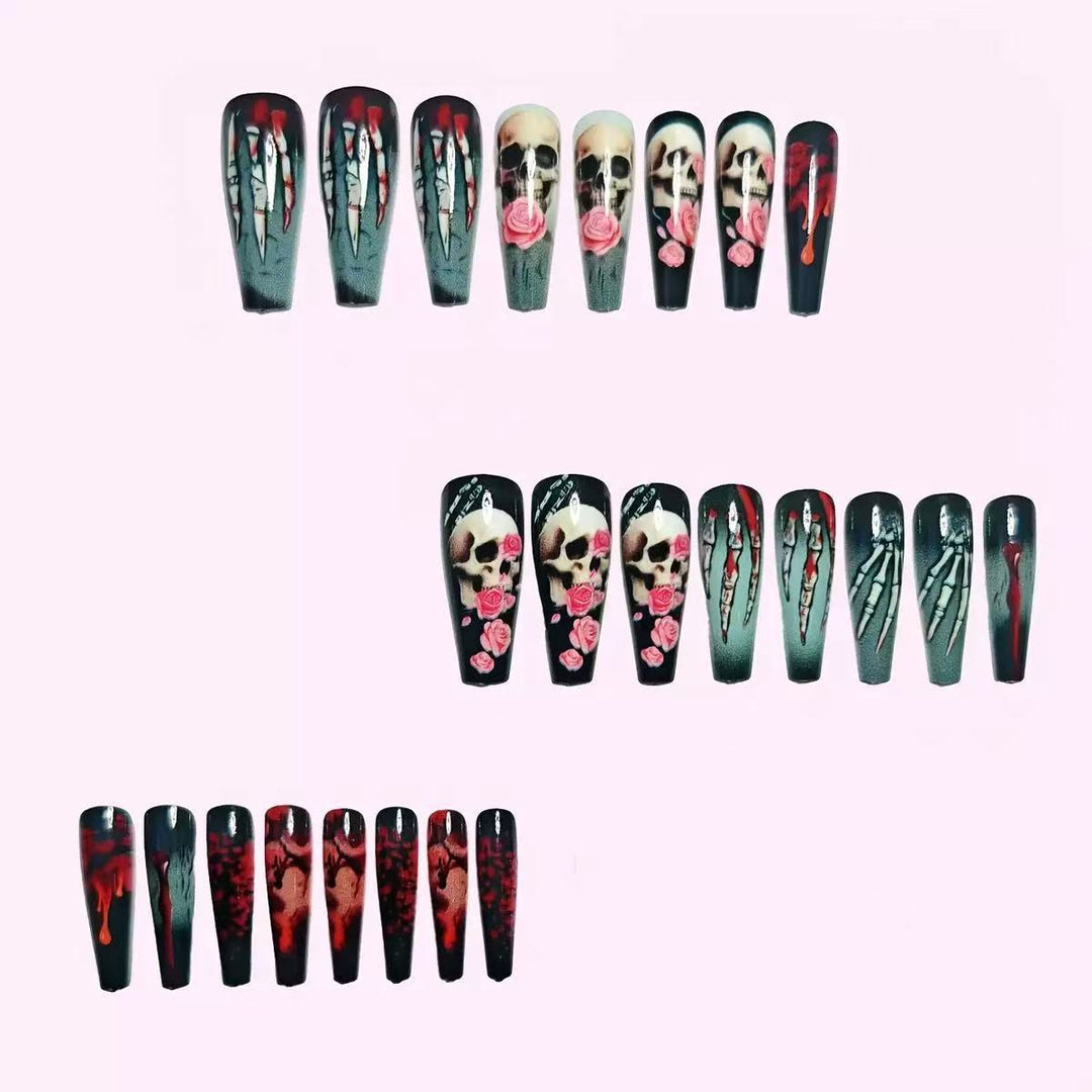 Artificial nail set with spooky Halloween motifs Stornfield