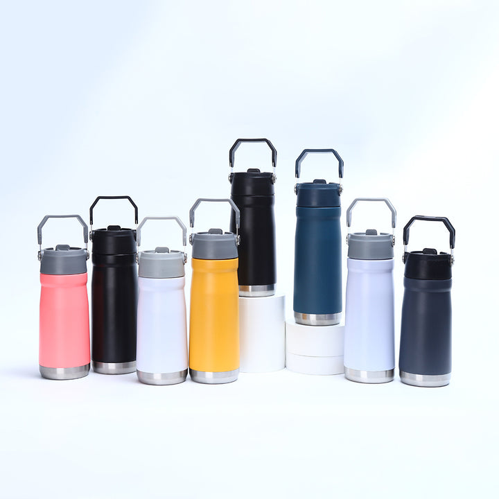 Women's Practical Insulated Drinking Bottle with Foldable Carry Handle Stornfield