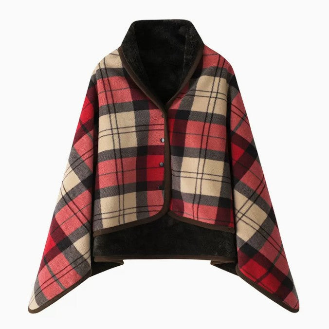 Ladies' wrap blanket made of cozy wool blend Stornfield