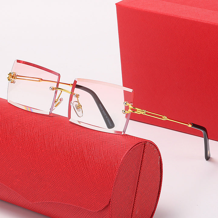Ladies stylish square sunglasses with luxurious metal accents Stornfield