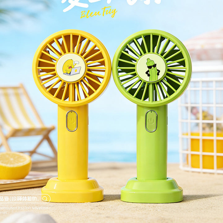 Ladies portable hand fan with USB connection and fun design Stornfield