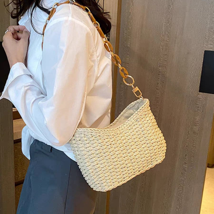 Handbag Made of Braided Natural Material Stornfield
