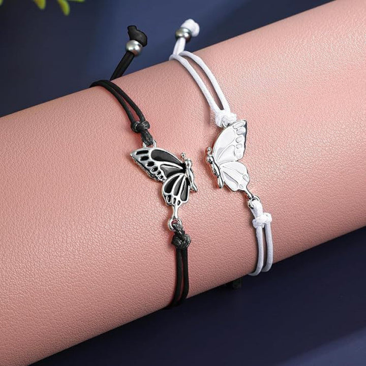 Butterfly Charm Necklace and Bracelet Set Stornfield