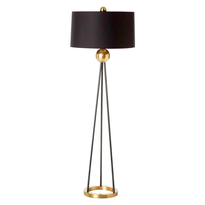 Contemporary Tripod Floor Lamp with Elegant Shade