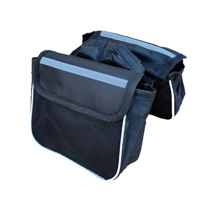 compact waterproof bicycle handlebar bag with reflective safety strip and quick release mount Stornfield