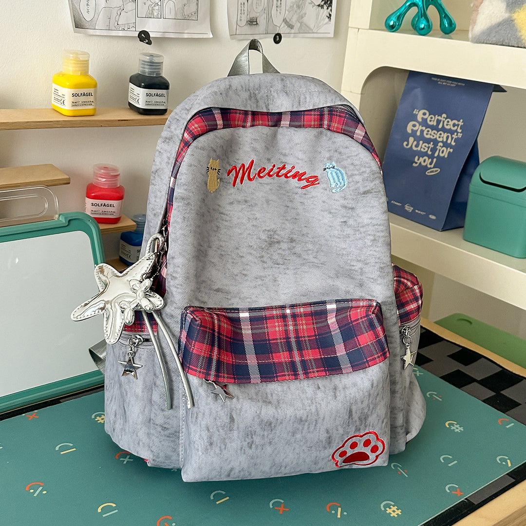 Fun Character-Embellished Casual Backpack Stornfield