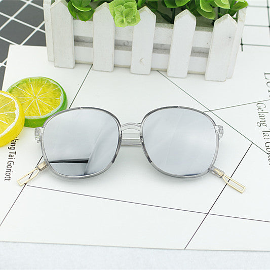 Ladies fashionable square sunglasses with transparent frame Stornfield