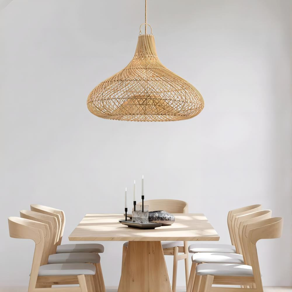 Decorative Hanging Light Made of Rattan Stornfield