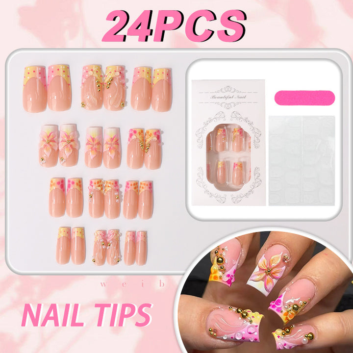 Floral Art Press-On Nail Tips Stornfield