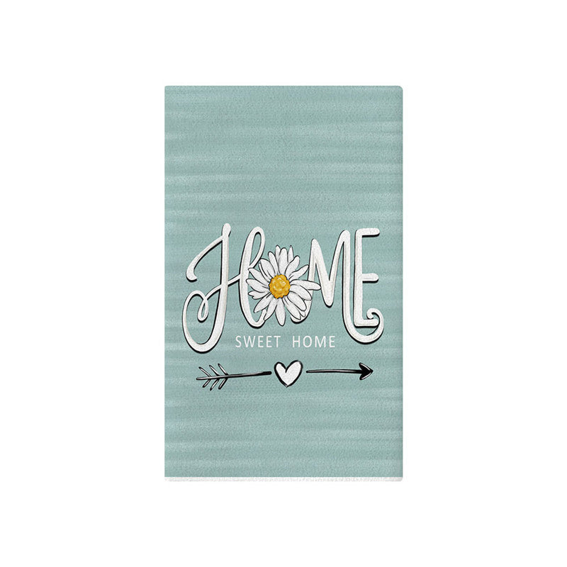 Women's Botanical Cotton Decorative Bath Towel with Butterfly Print