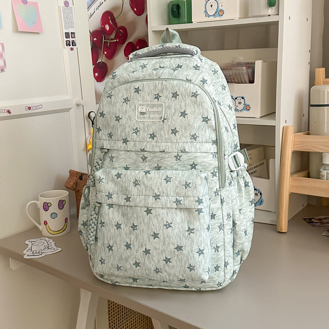 Star-Patterned Stylish Backpack Stornfield