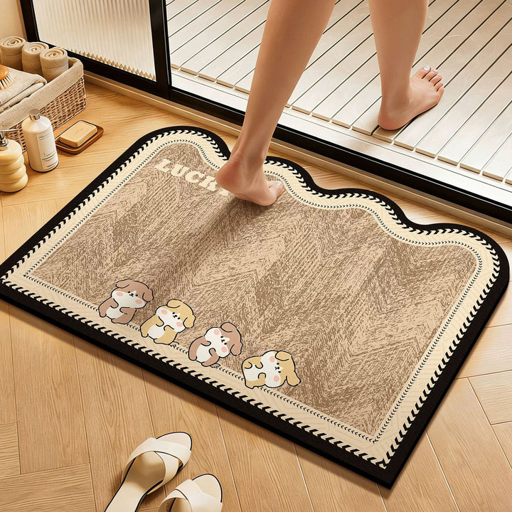 Cartoon-Themed Non-Slip Bath Mat