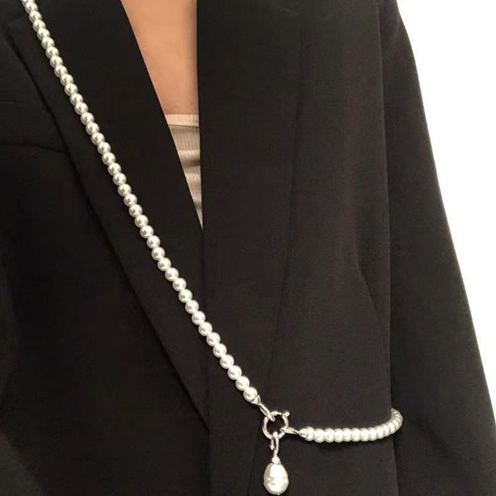 Elegant Pearl-Embellished Bag Strap Stornfield