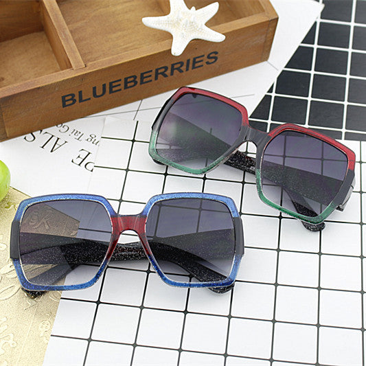 Ladies extravagant square sunglasses with unique design Stornfield