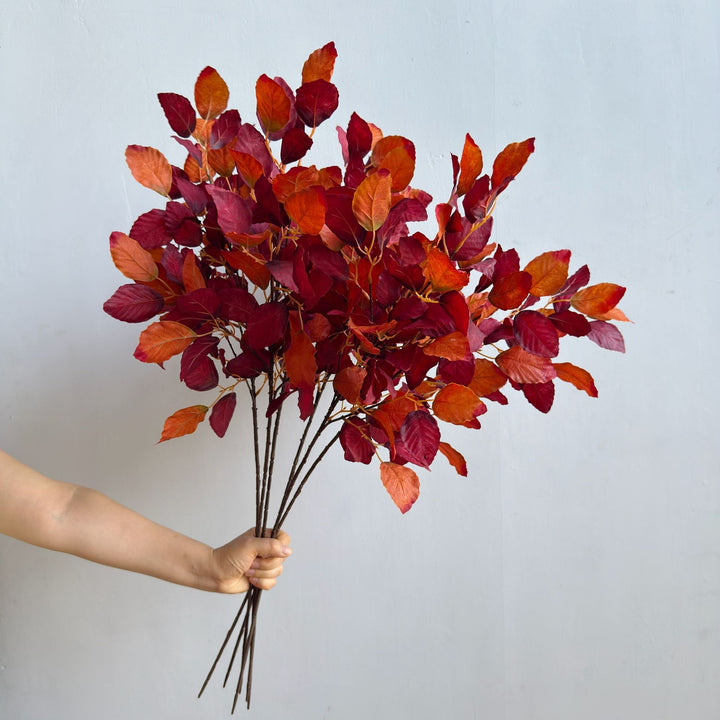 Elegant Faux Leaf Stem