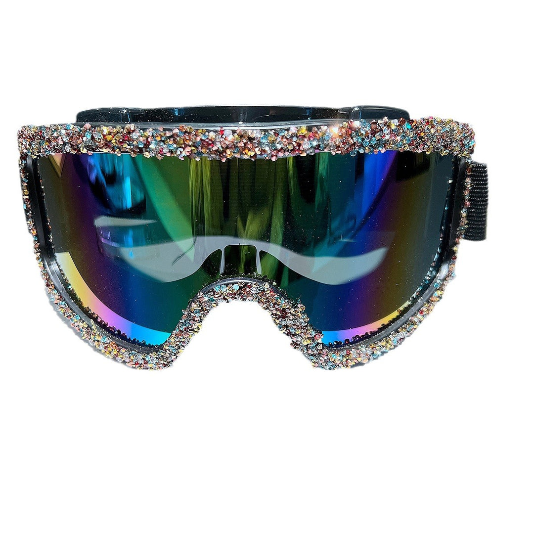 Women's skiing goggles with sparkling crystal decoration Stornfield