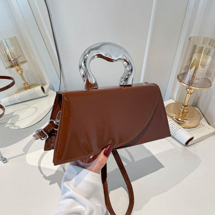 WoChic Patent Leather Handheld Purse Stornfield
