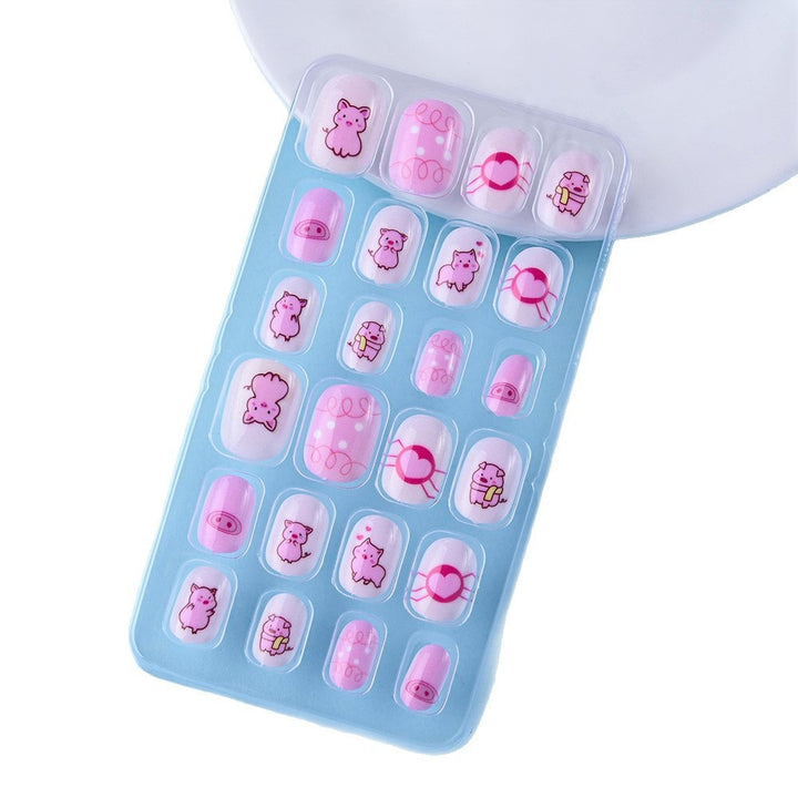 Decorative Press-On Nail Art Tips Set