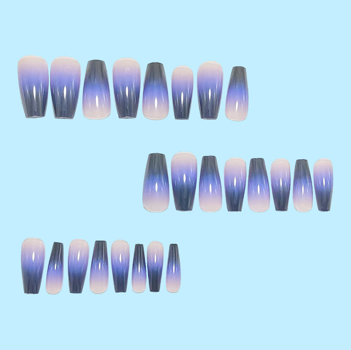 Fashionable artificial nails in elegant ombre design Stornfield