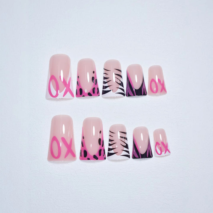 Creative Animal Print Nail Art Enhancements Stornfield
