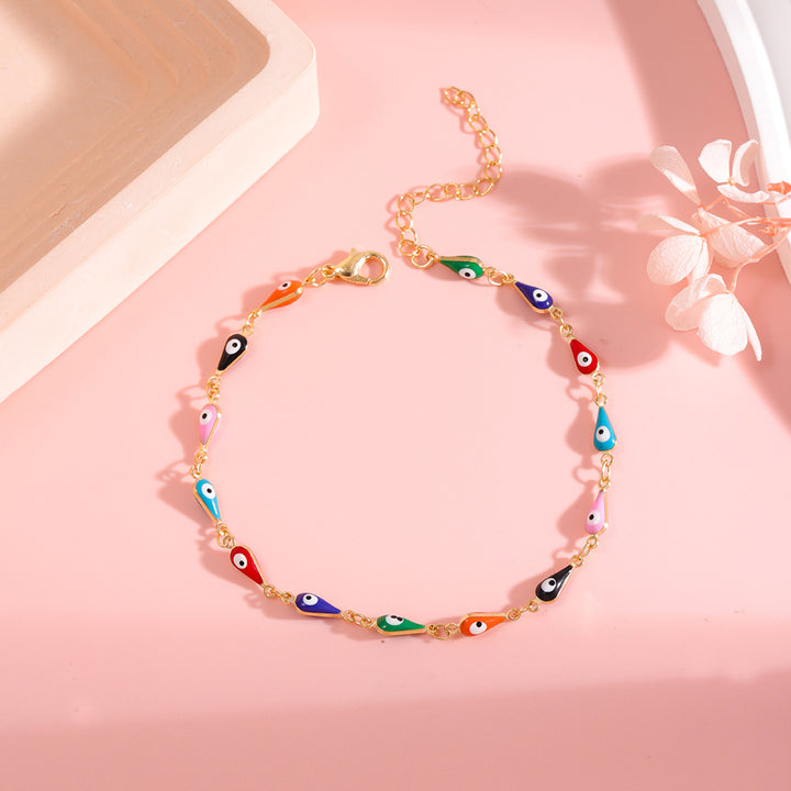 Colorful Evil Eye Charm Anklet Stornfield 1788164324