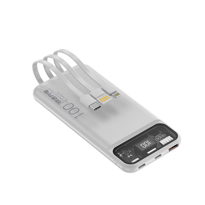 Portable power bank with multifunctional cable system and digital display Stornfield