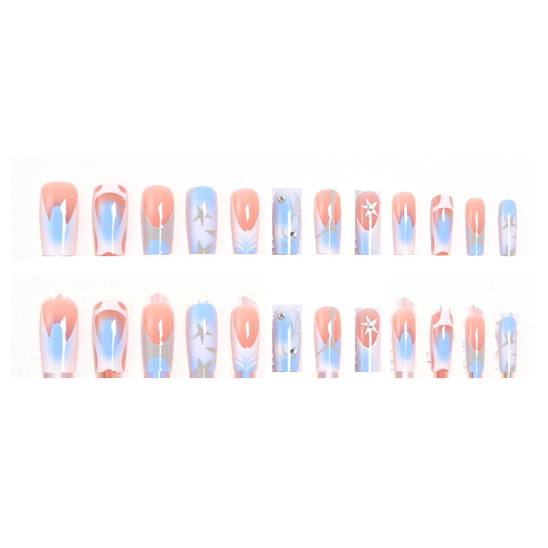 Artistic Nail Tips with Maritime Design Stornfield