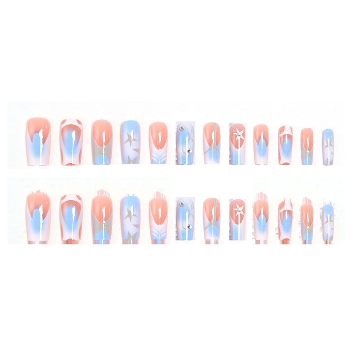 Artistic Nail Tips with Maritime Design Stornfield