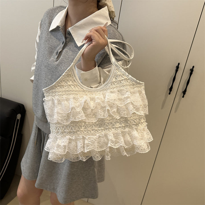 Ruffled Lace Crop Top Stornfield