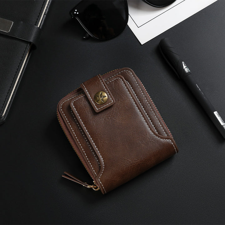 Bi-Fold Zip Wallet with Card Slots Stornfield