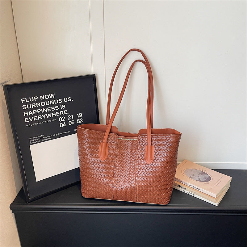 WoWoven Leather Tote Bag Stornfield